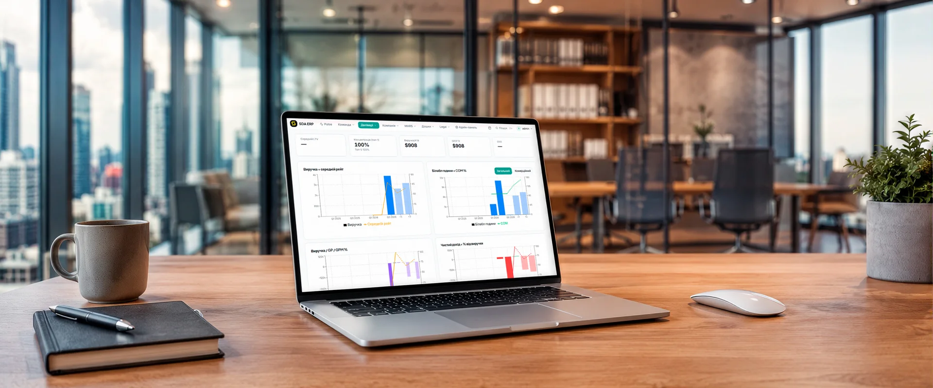Atlas ERP Atlas ERP unified operations dashboard with a private AI layer