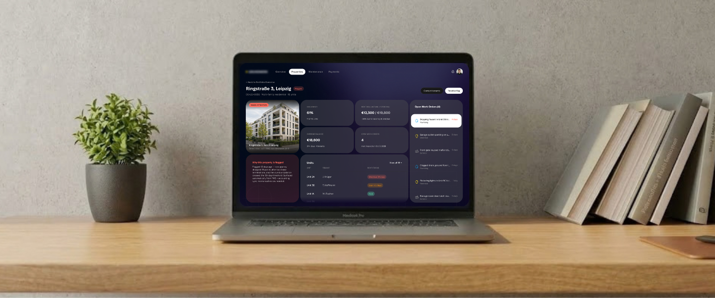 Real-Time Portfolio Management for a German Property Management Company Real-time portfolio management analytics for a German property management company, occupancy, payments and maintenance